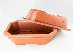 ITEM:3 Used Rectangular Plastic Bonsai / Cactus & Succulent Pot. - These are not new pots, They do have trace of dirt...
