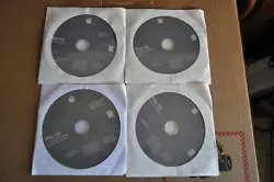 3 cd mac os x 10.3.7 install 1-2-3. mais les cd/dvd dans un etat neuf jamais servis.