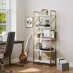 6.Multi-zone storage: This functional bookshelf provides sufficient storage space but takes up little space. Its...