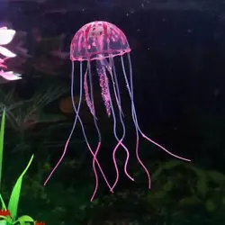 1 pcs jellyfish fish tank decorations. Tough soft, prevent fish scratch, tough firm to prevent fish bite. All pictures...