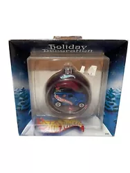 Hot Wheels 2002 Holiday Decoration Christmas Ornament New Red Bulb