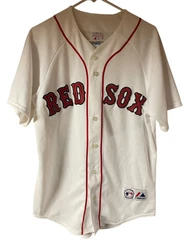 Boston Red Sox Majestic Genuine Jersey Lowell #25 Mens Size Medium.