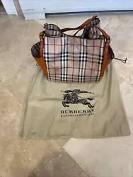 burberry haymarket check orange leather. Beautiful style for any occasion with multiple pocketsUsed gently, I was told...
