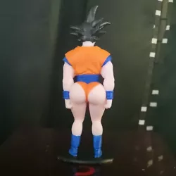 Thick Goku. 3d printed, hand painted. approximately 158 mm tall