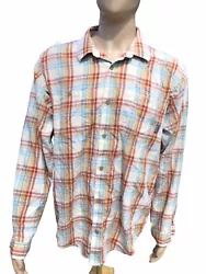 Patagonia Mens Long Sleeve Organic Cotton Button Plaid Shirt Size Large. From a smoke and pet free house.
