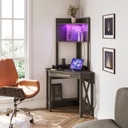 Weight Capacity: 10 lbs - Drawer, 20 lbs - Hutch Shelf, 60 lbs - Desk Top. Drawer Included: Yes. Unveiling our latest...