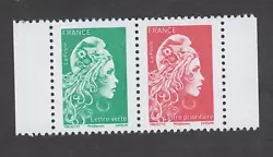 France -Timbres neufs - Paire du carnet Marianne lengagée 2018 - Très beau - Luxe.
