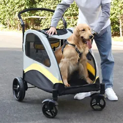 1 x Dog Stroller Pushchair. - The rear wheels are lockable, easy to maneuver and lock. - The stroller can stand the...
