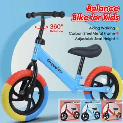 Features:  1. Aiding Walking: This balance bike can help toddlers gradually develop their coordination and learn to...