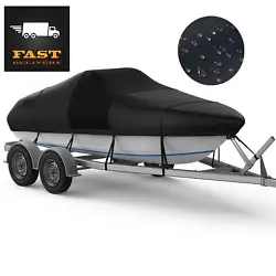 DURABLE THICKENED FABRIC: Thickened 3 layers protection: our bass boat cover is made of 1200D polyester in the middle...