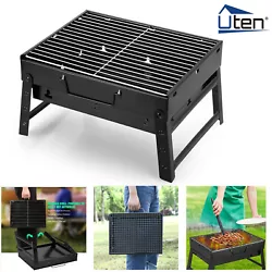 【Portable and Foldable BBQ Grill 】With folding legs and handles,It can be easily put into the trunk and is suitable...