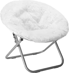 Update your bedroom or dorm with this luxurious Mongolian Faux Fur Saucer Chair. Super plush and comfortable, this...