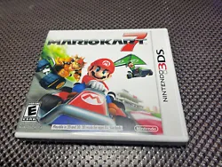 Case and Manual Only NO GAME Mario Kart 7 Nintendo 3DS Authentic.