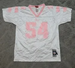 New England Patriots Girls Youth Large Tedy Bruschi # 54 Jersey Size 14 Reebok. Sorry Jersey is so wrinkly. Daughter...
