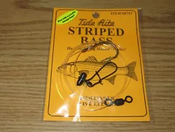 This is a quality rig hand tied using size 3/0 Mustad hooks and premium components. If need more information just ask....