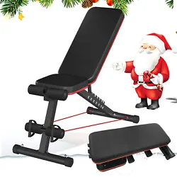 The weight bench is pre-assembled and only takes 5 mins to set up and start to use. The high-quality PU leather and...