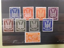 Timbres Anciens Allemagne Poste aerienne. Timbres neuf avec charnières.