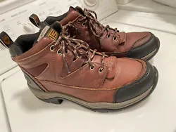 Ariat Terrain Brown/Black Leather Hiking Boots Sz 7.5 Great Condition.