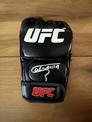 Charles Oliveira Signed MMA Glove.  Stock Image Used.  You will receive a similar.  $8 Shipped with USPS First Class...