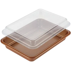 Featuring an enhanced nonstick coating, the cake pan boasts dependable food release recipe after recipe. Novice bakers...