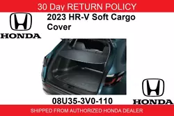 Honda HR-V (2023). Soft Cargo Cover. It slides into the slots in the rear panels of the cargo area and can be twisted...