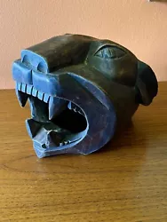 1960’s Wooden Life-Size Panther Head Sculpture. Measures approximately 8 x 9 x 10 inches and in excellent condition...