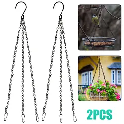 3 Strand Chains: 3 strand leads hanging chains are sturdy and durable. Hold capability up to 28 lbs(13kg). Quantity...