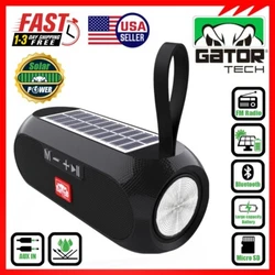 Loudspeaker Output: 5W x 2 = 10W. Solar Power Bluetooth 5.0 Wireless Portable Speaker. Solar Powered: Solar Panel....