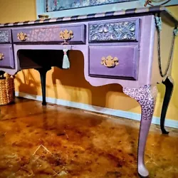 Antique Queen Anne Writing Desk. Your only regret will be not finding this piece sooner to liven up your life &...