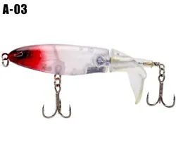Suitable for sea and fresh water fishing: bass catfish, snakehead alburnus and other carnivorous fish. 360°...