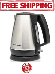 The Hamilton Beach Electric Kettle has 1500 watts to heat up to 1 liter of water faster than a microwave and safer than...