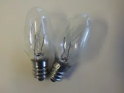 2 TWO 15 Watt NIGHT LIGHT Bulbs.