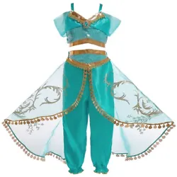 Two-piece Jasmine outfit includes a top and a pant. The top and pant have elastic band which is stretchable to ensure...