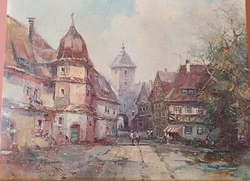 Tableau Ancien Signé a encadré ou pas..... Bon état général...