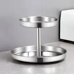 Description: 1.Made with Stainless Steel, This 2 Tier Spice Rack Does Not Only Look Sleek and Elegant, but It Is Also...