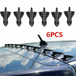Car Roof Shark Fin Decorative Sticker Carbon Fiber Decors Auto Parts Accessories. 6PCS shark fins wings stickers....