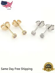 Adorable tiny cz studs for everyone. Color: Silver, Gold.
