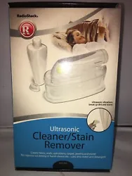 Radio Shack 63-1163 Ultrasonic Cleaner Stain Remover Jewelry Fabric Carpet.