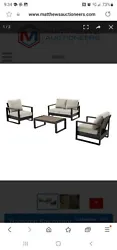 Enhance your outdoor living space with this beautiful six-piece Patio Furniture Bundle. The set includes a stylish...