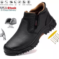 Lightweight design enhanced flexibility so you can move comfortably. Steel Toe Cap: The head of the steel toe shoes is...