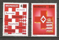 Monaco - Timbres Neufs Luxe - Croix Rouge monégasque : Yvert n° 1906 et 1907.