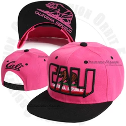 Classic Fit Snapback Adjustable. Quality Fashion Casual Baseball Cap. Cali California Bear 3D Embroidered. One Size Fit...