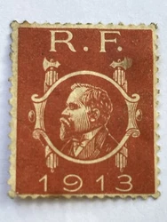 Timbre Français Rare Introuvable ! 1913.