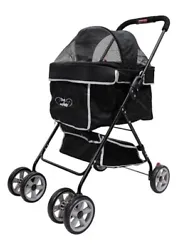 The PETIQUE Swift Pet Stroller is perfect for taking your furry friend on a stroll. It is foldable and easy to use,...