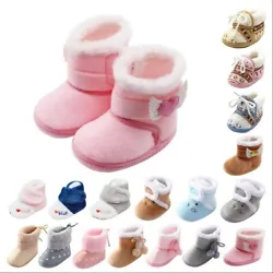 Toddler Boys Booties Girls Snow Warming Shoes Baby Soft Boots Infant Baby Shoes. 12 11CM/4.3