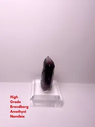 This a rare find and gorgeous mineral collection piece. This unique and stunning high quality Natural gem amethyst is...
