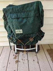 This auction is for a vintage L.L.Bean Camping Backpack.  Ships to the lower 48 states.  Good luck bidding.