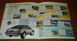 This amazing full color brochure includes four pages of THE FORD MUSTANG history. Including these models: BOSS, SALEEN,...