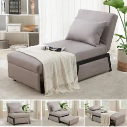 📺[Multifunction Sofa Bed] YODOLLA 4-in-1 design provides a chair, chaise lounge, sofa and sleeper to make the most...