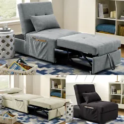 This set works as an ottoman, a chair, a sofa bed and a chaise lounge, and it can easily and quickly converts from one...